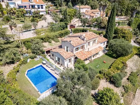 nice - gairaut - villa vue mer avec piscine au calme absolu  avec 2500m² de terrain