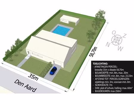 villaperceel van ca. 2.056 m² in groene  rustige ligging!
