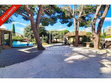 plain-pied 161 m² - terrain 1200 m² - piscine - villa + 2 dépendances (bureau + t2)