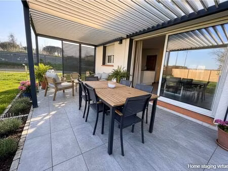 maison individuelle de plein pied - 3 chambres avec jardin et garage