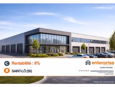 investissement : bâtiment mixte bureaux & activités loué à un locataire national de premie