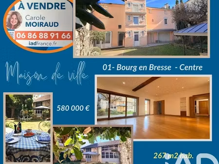 vente maison 9 pièces 268 m² à bourg-en-bresse (01000)  580 000 €
