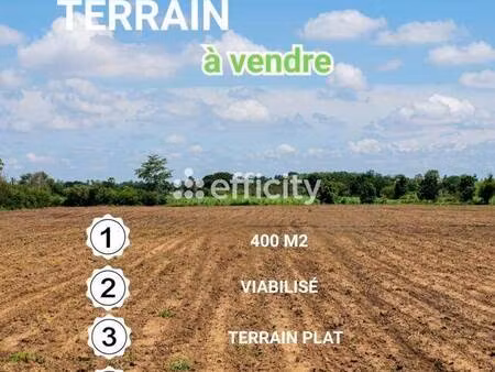 terrain constructible viabilisé à vendre