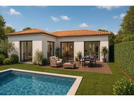 terrain avec maison neuve à vendre