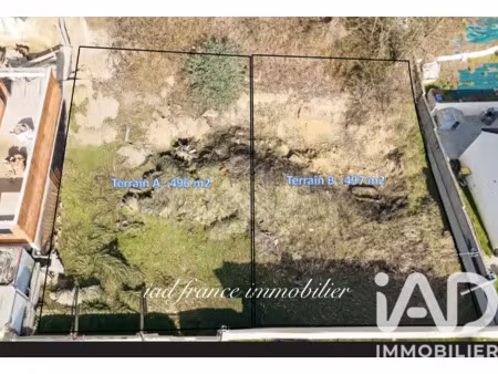 vente terrain à bâtir 496 m²