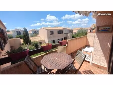 t3 39m2 1er étage avec terrasse  village naturiste