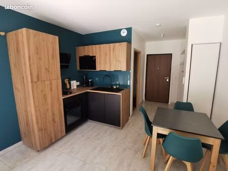 neuf: appartement t1 bis + grande terrasse + jardin privatif + place parking - centre méta