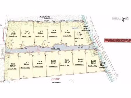 terrain 575 m² saint-lieux-lès-lavaur