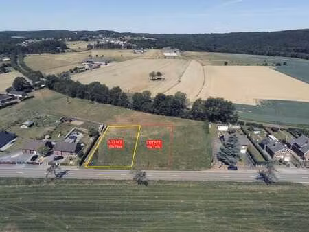 terrain constructible 10 76 ares à vendre à hastière