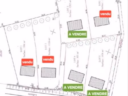 à saisir – terrain viabilisé 853 m² – 28 900 – brie (80200)