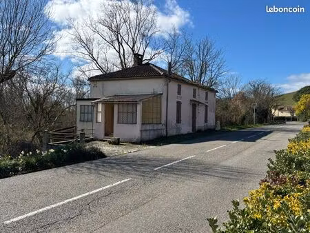 maison à rénover – bord de gimone – 1 000 m² de terrain – 59 900