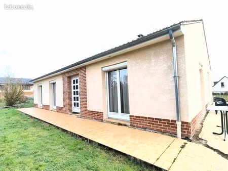 pavillon 3 chs de plain pied sous sol complet grand terrain