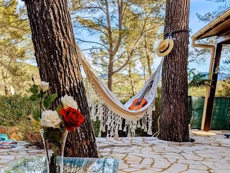 terrain 200m2+mobil-home 4 places tout équipé+place privé du parking domaine privé du pin 