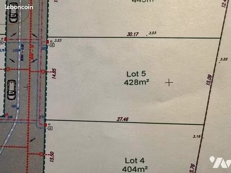 terrain 428 m² st michel en l herm
