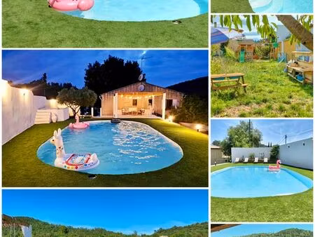 maison 183 m² – 4 chambres + bureau – piscine 5x10 – jacuzzi – 1034 m² – vidauban