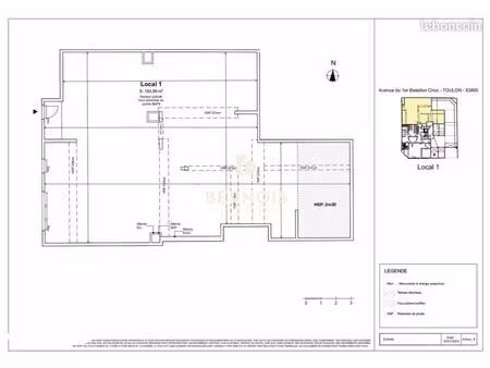 local commercial 206 m²
