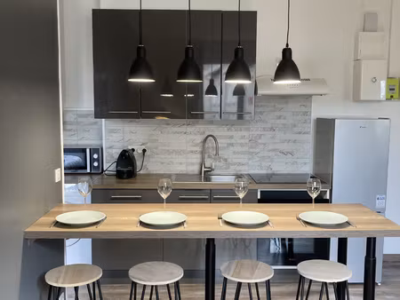 investisseurs - lot de 2 f2 meublés 62 bd a. briand à clermo