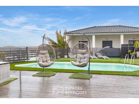 villa moderniste avec piscine au coeur du quartier du fau