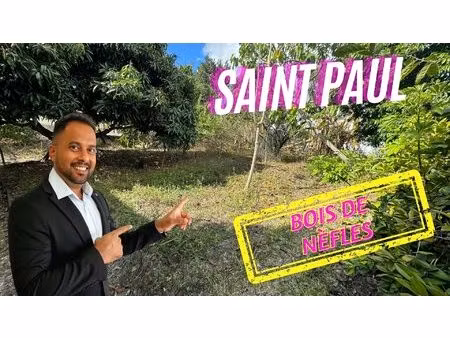 terrain plat de 350 m² au calme à saint-paul