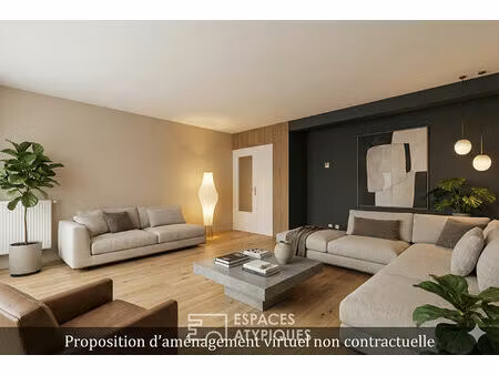 appartement avec jardin et garage en hypercentre
