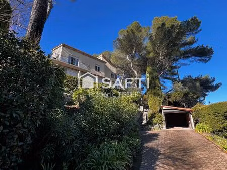 mougins : villa 5 pièces vue panoramique mer et village
