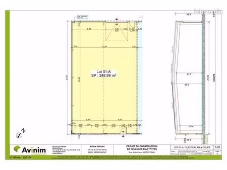 local 249 m² épinal