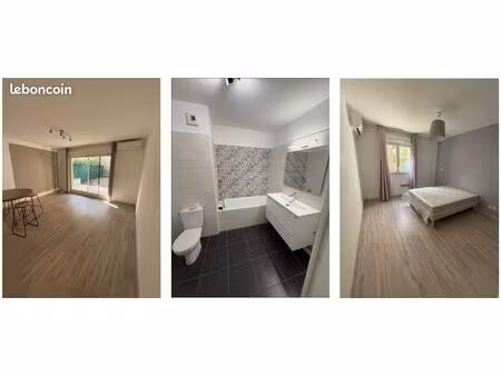 appartement 47m2 avec jardin / secteur le pati