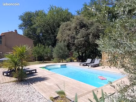 140m2 habitables avec jardin et piscine