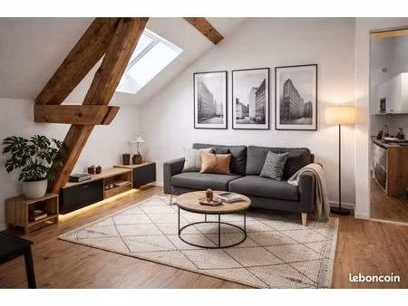 t1 meuble refait a neuf – centre-ville – calme et très lumineux