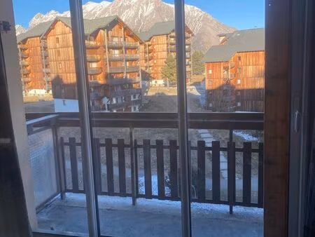 studio 28 m² à super dévoluy – résidence le bois d’aurouze – pied des pistes