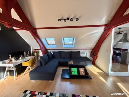 paray-vieille-poste - deux pièces traversant avec parking et terrasse