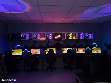 fond de commerce salle gaming jeux video
