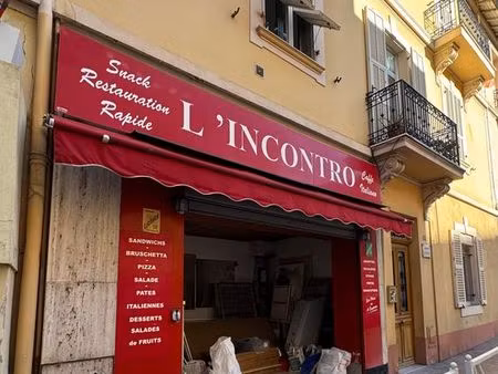 local commercial – beausoleil (rue des martyrs) – 16 m² + cave – vente ou location