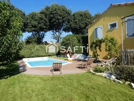 élégance et confort pour cette maison familiale t6 sans travaux  avec piscine et prestatio