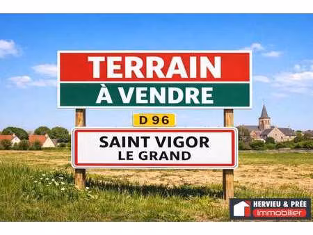vente terrain à saint-vigor-le-grand (14400) : à vendre / 364m² saint-vigor-le-grand