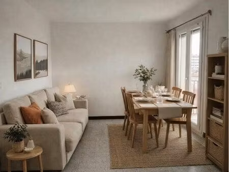 t2 meublé et équipé – 40 m² – rue jean-baptiste lully  perpignan proche gare et centre-vil