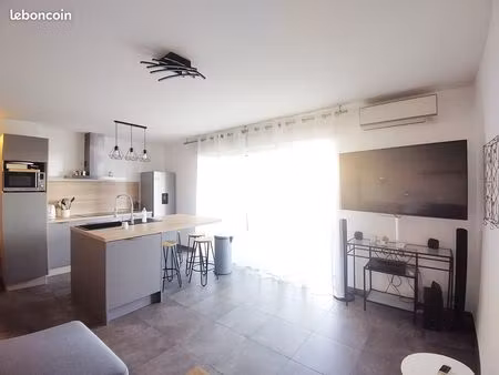 grand appartement t2 avec terrasse et parking meuble bastia