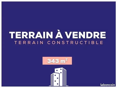 terrain 343 m² narbonne