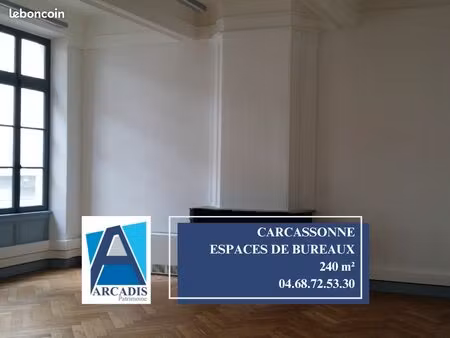 bureaux 240 m² carcassonne