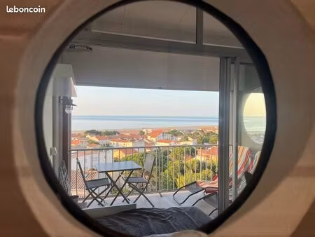 saint pierre la mer- superbe appart 4 couchages face a la mer