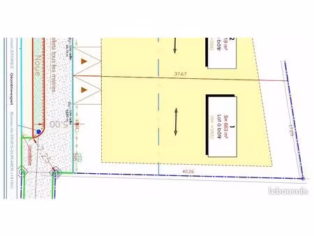 terrain à bâtir 663m²