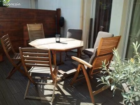 apartemenet t2 meublé + terrasse + parking