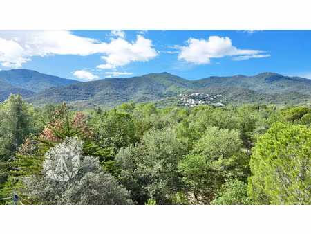 laroque-des-albères - beau terrain constructible vue sur les