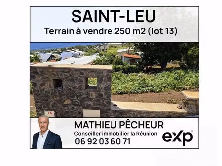 terrain 259 m² saint-leu