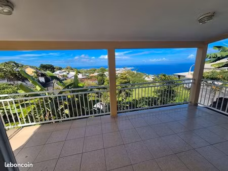 à louer – superbe maison t4 avec jardin et vue mer – ravine à malheur