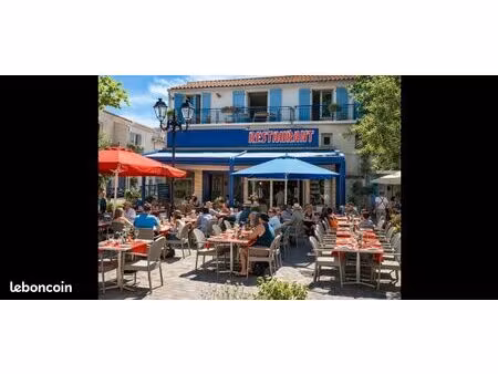 restaurant + une terrase au centre- ville a palavase les flots avec un apprtment 36 m2