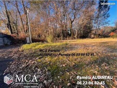 terrain 1 000 m² landiras