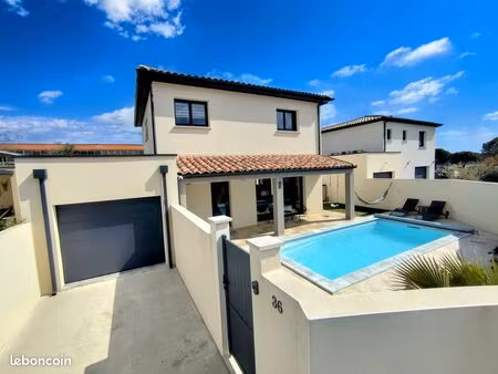 pignan – maison contemporaine 115 m²  3 chambres  piscine  garage (dpe a)