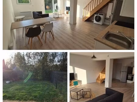 maison mitoyenne duplex t4 100m²  terrasse  jardin et parking