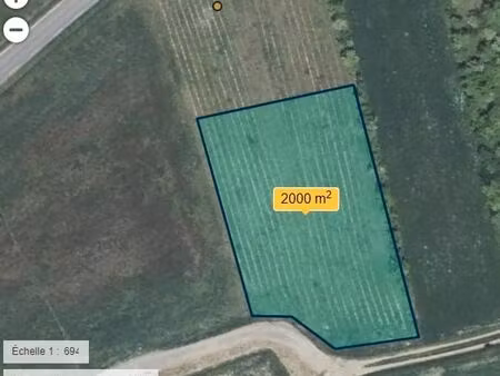 terrain constructible 2000m2